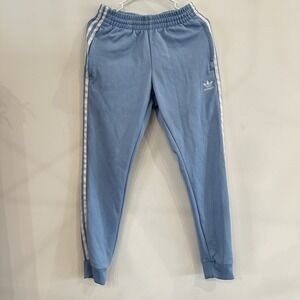 Adidas Originals Primeblue Superstar Pants Ash Blue White Size Small CW1277